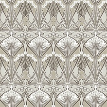 Dragonfly Damask Floral Ogee Beige Wallpaper