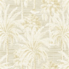 Dream Of Palm Trees Beige Texture