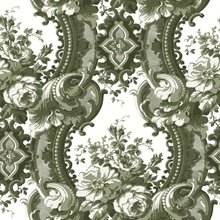 Dreamer Green Damask Wallpaper