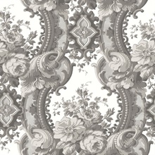 Dreamer Grey Damask Wallpaper