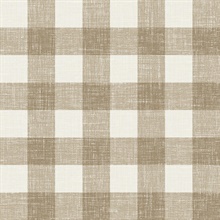 Driftwood Bebe Gingham Wallpaper