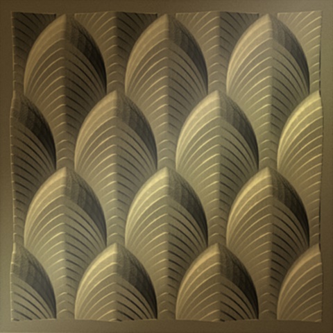 Dubai Ceiling Panels Metallic Gold