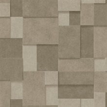 Duchamp Gold Metallic Squares Wallpaper