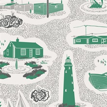 Dungeness - Coach Emerald colourway wallpaper