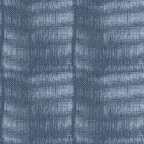 Dunstan Indigo Basketweave Wallpaper