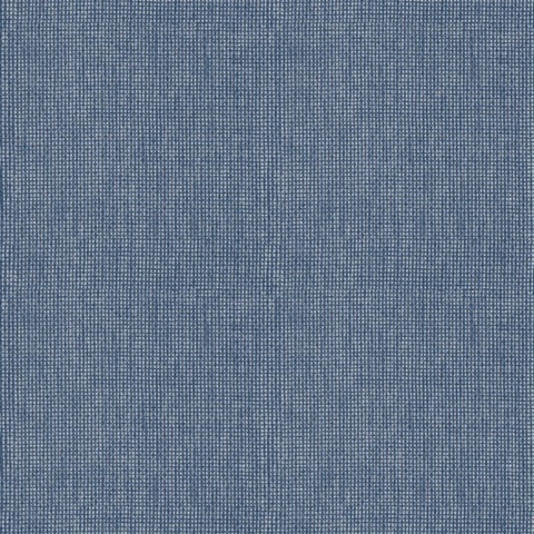 Dunstan Indigo Basketweave Wallpaper