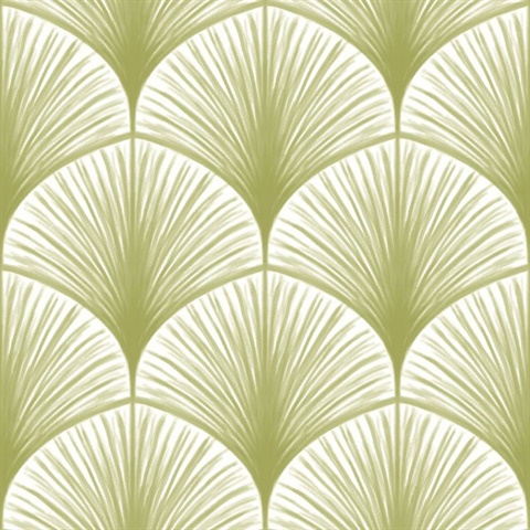Dusk Green Frond Wallpaper