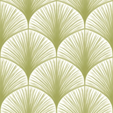 Dusk Green Frond Wallpaper