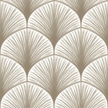Dusk Taupe Frond Wallpaper