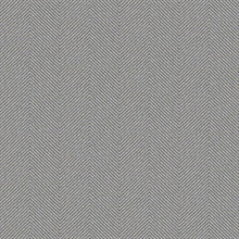 Dusty Blue Rattan Chevron Textured Wallpaper