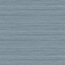 Dusty Blue Textured Horizontal Silk Wallpaper