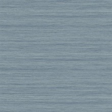 Dusty Blue Textured Horizontal Silk Wallpaper