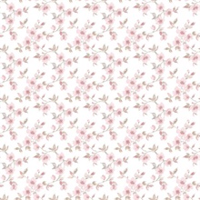 Dusty Pink Anenome Floral Mini Wallpaper