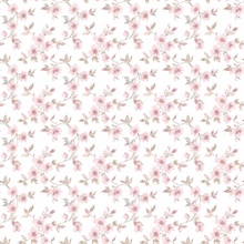 Dusty Pink Anenome Floral Mini Wallpaper