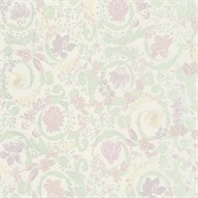 Dusty Rose Empress Versace Italian Wallpaper