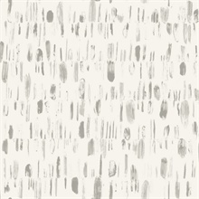 Dwell Grey Vertical Paint Brushstrokes Wallpaper