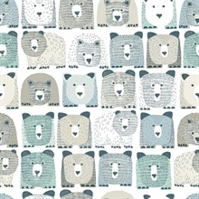 DwellStudio Bears Sidewall Premium Peel & Stick Wallpaper