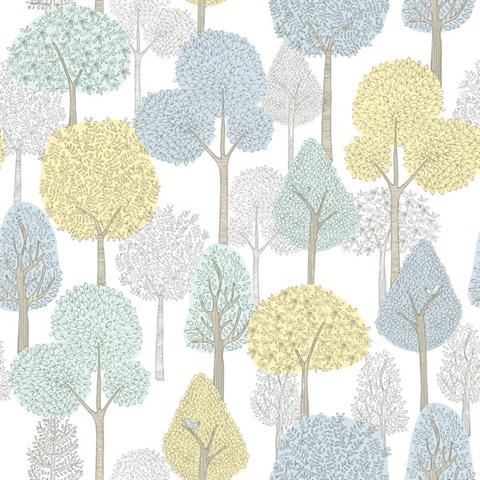 DwellStudio Treetops Premium Peel & Stick Wallpaper