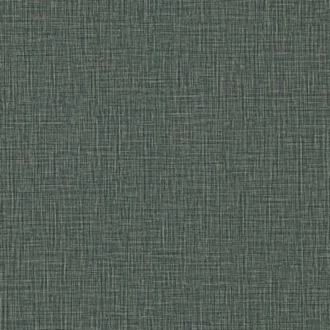 Eagen Sapphire Linen Weave Wallpaper