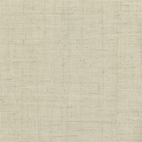 Eanes Beige Fabric Weave Texture Wallpaper