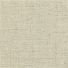 Eanes Beige Fabric Weave Texture Wallpaper