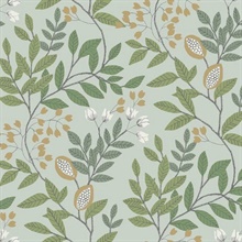 Eden Retreat Jade and Gold Wallpaper