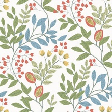 Eden Retreat White and Multi Wallpaper