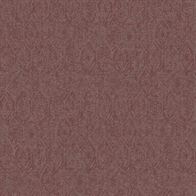 Edsel Maroon Faded Moasic Tiles Wallpaper