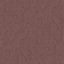 Edsel Maroon Faded Moasic Tiles Wallpaper