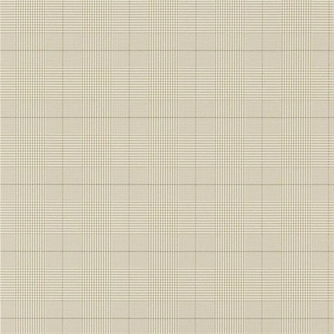 Egarton Plaid Gunmetal Cream Houndstooth Ralph Lauren Wallpaper