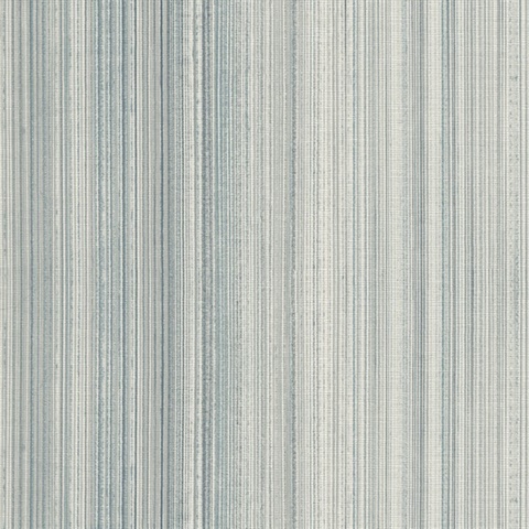 Elan Blue Ombre Stripe Wallpaper