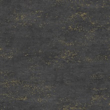 Elatha Charcoal Gilded Paint Splatter Wallpaper