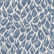 Electra Blue Leopard Spot Textured String Wallpaper