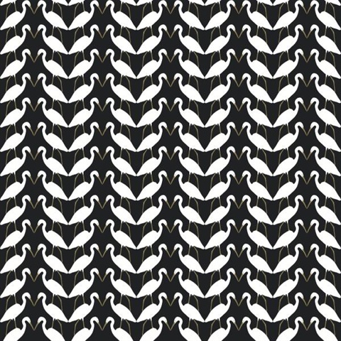 Elegant Birds Peel and Stick Wallpaper