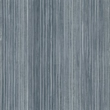 Dark Blue & Silver Elegant Vertical Stripe Wallpaper