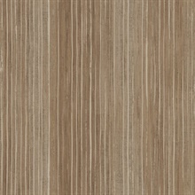 Bronze Brown Elegant Vertical Stripe Wallpaper