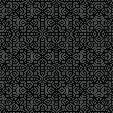 Element Black Mosaic Wallpaper