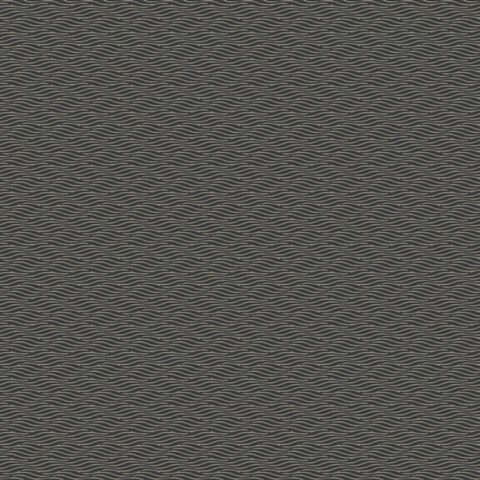 Elevated Black Textured Waves Wallpaper