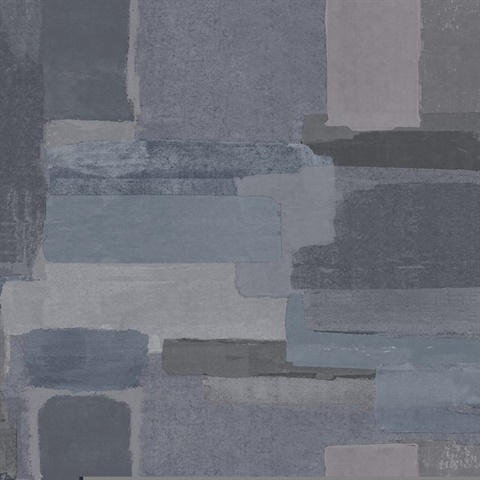 Eline Blue Geometric Wallpaper