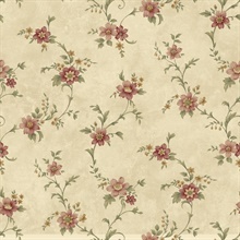 Elizabeth Bronze Floral Trail Wallpaper