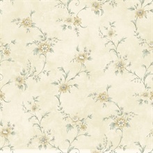 Elizabeth Cream Floral Trail Wallpaper