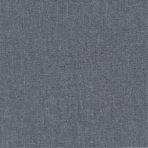Ella Charcoal Faux Fabric Commercial Wallpaper