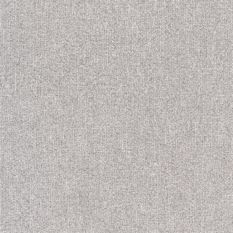Ella Light Grey Faux Fabric Commercial Wallpaper