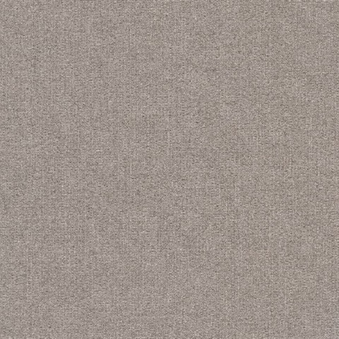 Ella Rose Taupe Faux Fabric Commercial Wallpaper