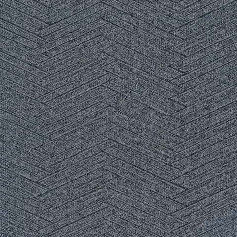 Ellington Charcoal Herringbone Commercial Wallpaper