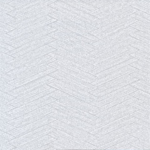 Ellington Light Grey Herringbone Commercial Wallpaper