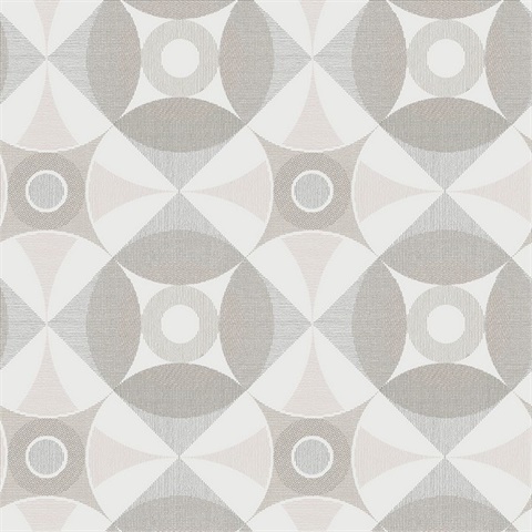 Ellis Light Brown Geometric Wallpaper