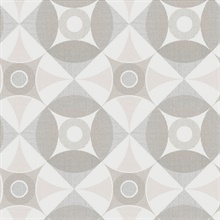 Ellis Light Brown Geometric Wallpaper