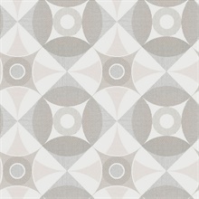 Ellis Light Brown Geometric Wallpaper