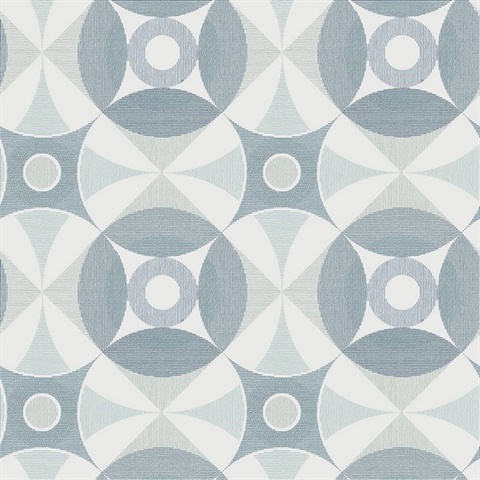 Ellis Teal Geometric Wallpaper